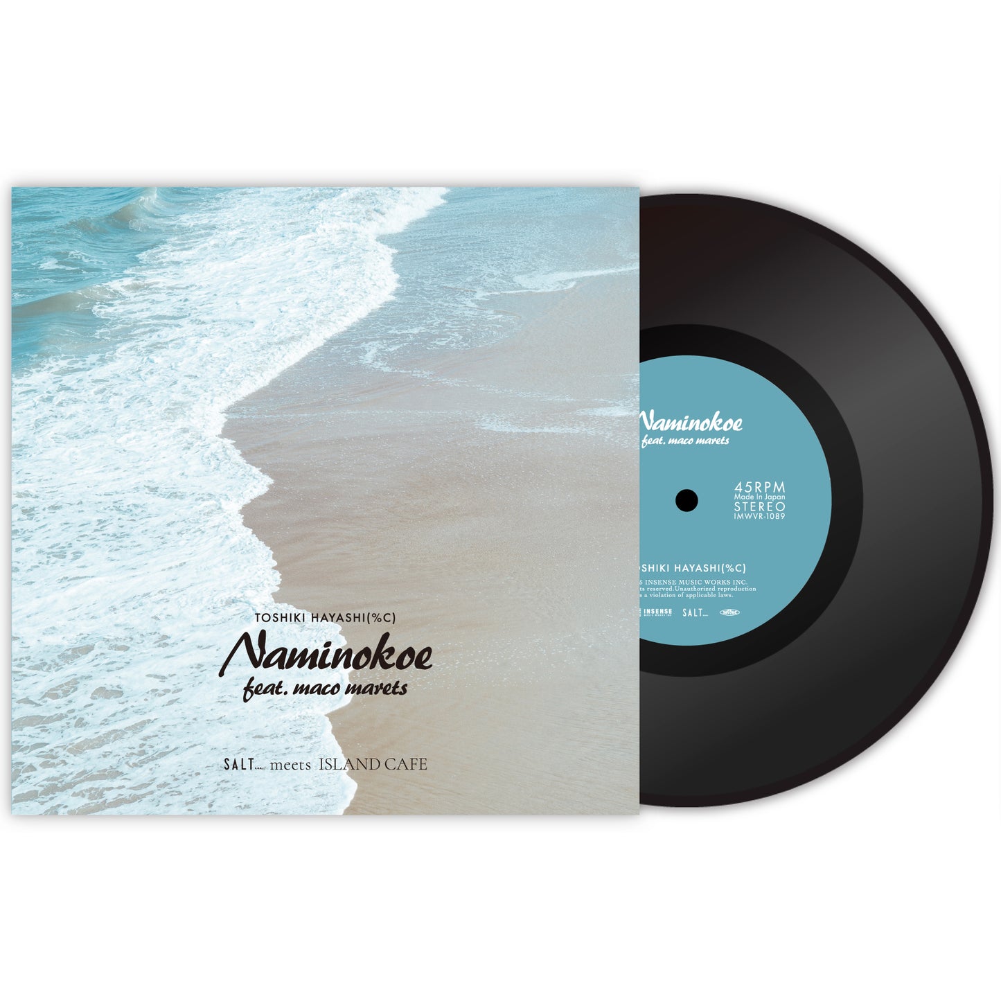 【7インチヴァイナル】TOSHIKI HAYASHI (%C) / Naminokoe feat. maco marets