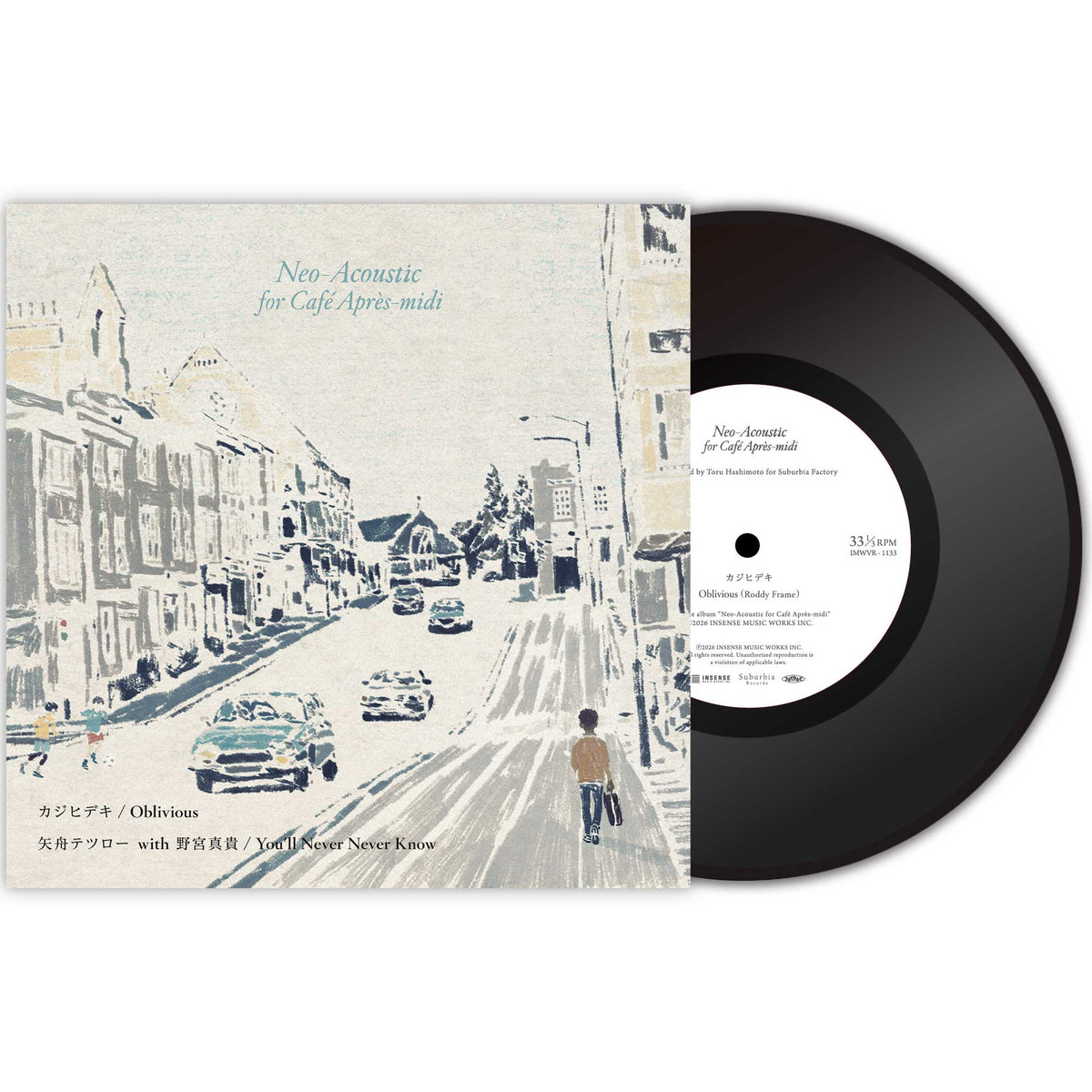 [予約商品]【7インチヴァイナル】カジヒデキ / Oblivious & 矢舟テツロー with 野宮真貴 / You‘ll Never Never Know