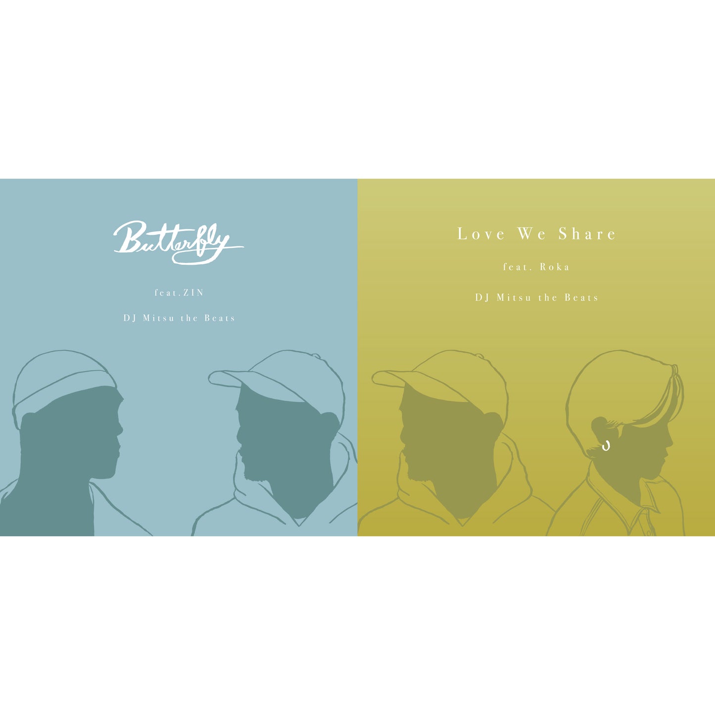 [予約商品」【7インチヴァイナル】DJ Mitsu the Beats / Butterfly feat. ZIN & Love We Share feat. Roka