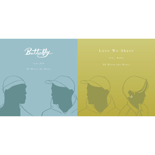 [予約商品」【7インチヴァイナル】DJ Mitsu the Beats / Butterfly feat. ZIN & Love We Share feat. Roka